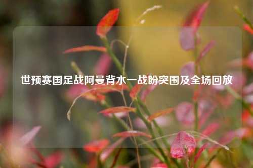 世预赛国足战阿曼背水一战盼突围及全场回放