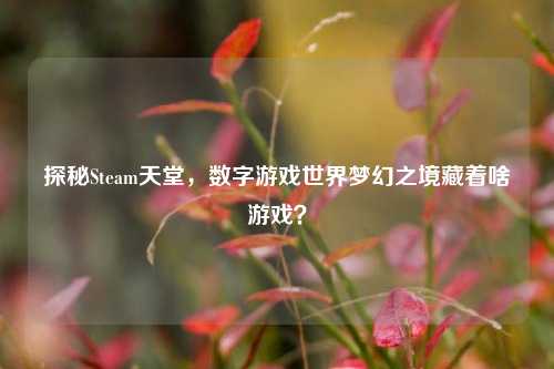 探秘Steam天堂,数字游戏世界梦幻之境藏着啥游戏?