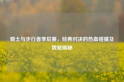 骑士与步行者季后赛,经典对决的热血碰撞及数据揭秘