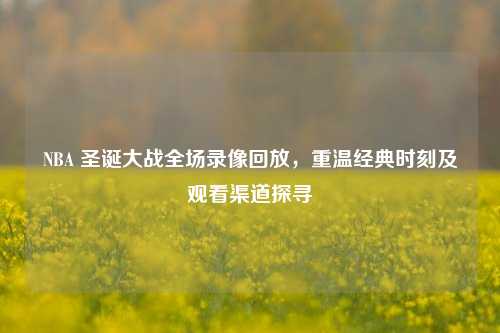 NBA 圣诞大战全场录像回放,重温经典时刻及观看渠道探寻