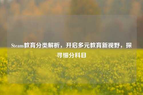 Steam教育分类解析,开启多元教育新视野,探寻细分科目