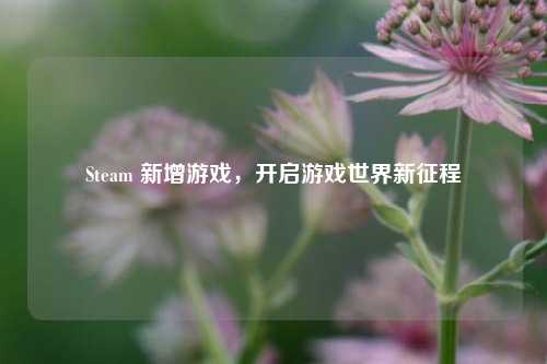 Steam 新增游戏,开启游戏世界新征程