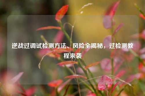 逆战过调试检测方法、风险全揭秘,过检测教程来袭