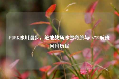 PUBG冰川漫步,绝地战场冰雪奇旅与CA722航班回国历程