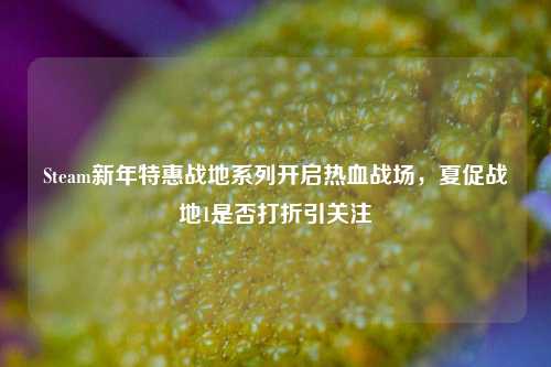 Steam新年特惠战地系列开启热血战场,夏促战地1是否打折引关注