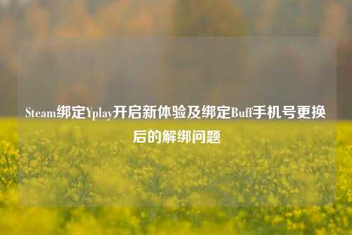 Steam绑定Yplay开启新体验及绑定Buff手机号更换后的解绑问题