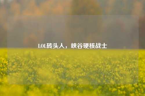 LOL砖头人,峡谷硬核战士
