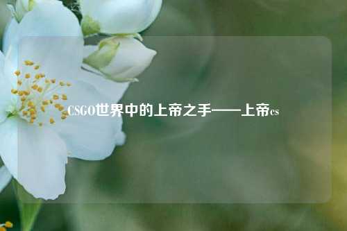 CSGO世界中的上帝之手——上帝cs