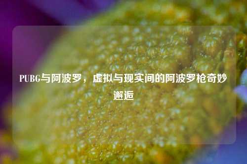 PUBG与阿波罗,虚拟与现实间的阿波罗枪奇妙邂逅