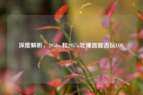 深度解析,2950m和2957u处理器能否玩LOL