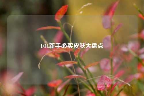 LOL新手必买皮肤大盘点