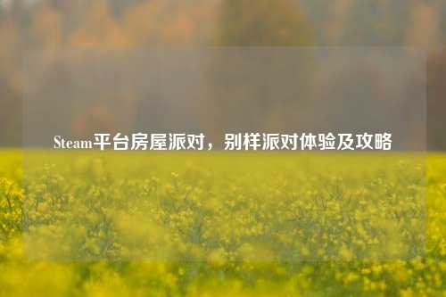 Steam平台房屋派对,别样派对体验及攻略