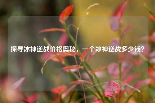 探寻冰神逆战价格奥秘,一个冰神逆战多少钱?