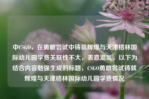 中CSGO,在勇敢尝试中铸就辉煌与天津格林国际幼儿园学费关联性不大,表意混乱,以下为结合内容勉强生成的标题,CSGO勇敢尝试铸就辉煌与天津格林国际幼儿园学费情况