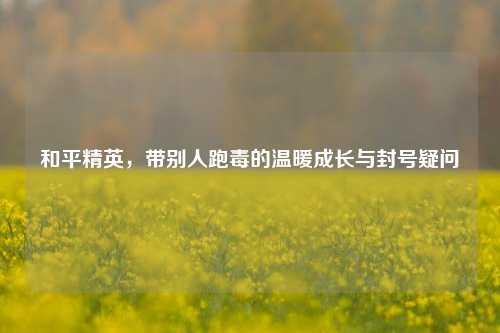 和平精英，带别人跑毒的温暖成长与封号疑问