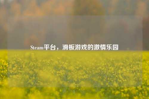 Steam平台,滑板游戏的激情乐园