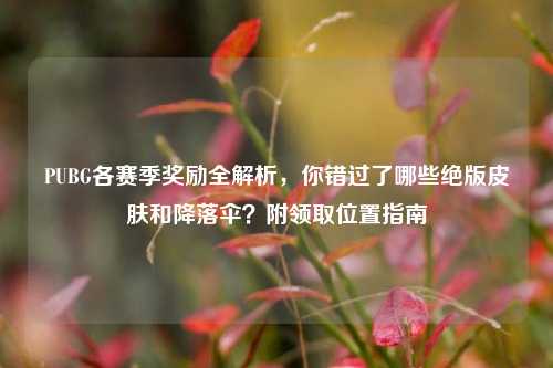 PUBG各赛季奖励全解析,你错过了哪些绝版皮肤和降落伞?附领取位置指南