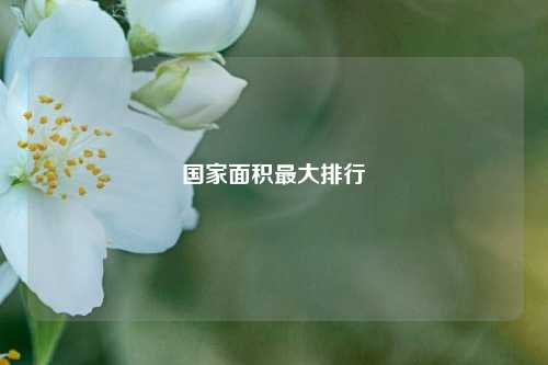 国家面积最大排行