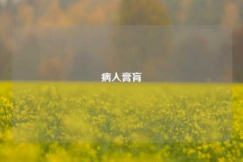 病入膏肓