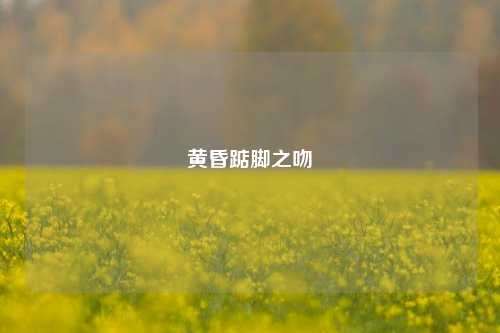 黄昏踮脚之吻