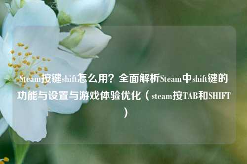 Steam按键shift怎么用?全面解析Steam中shift键的功能与设置与游戏体验优化(steam按TAB和SHIFT)