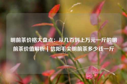 明前茶价格大盘点:从几百到上万元一斤的明前茶价值解析|信阳毛尖明前茶多少钱一斤