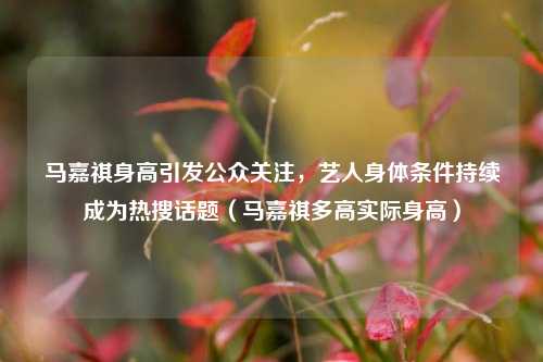 马嘉祺身高引发公众关注,艺人身体条件持续成为热搜话题(马嘉祺多高实际身高)